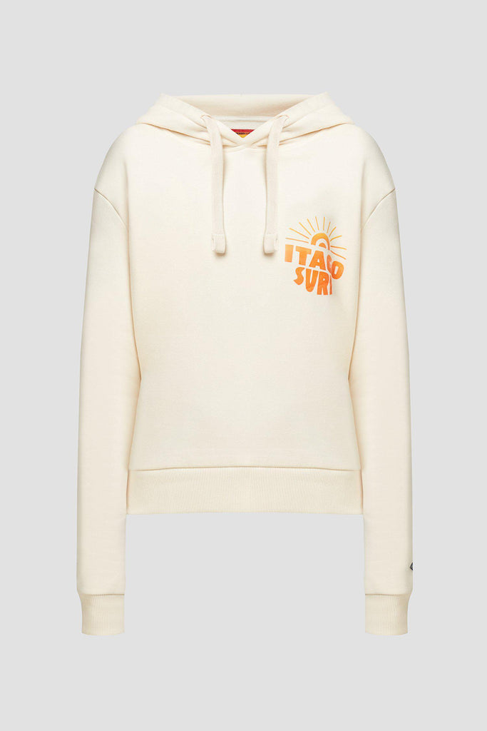 Superdry Cali Surf Crop Hoodie in Buttercream-The Trendy Walrus