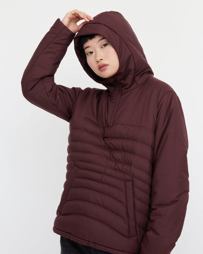 Tentree Cloud Shell Anorak in Mulberry-The Trendy Walrus