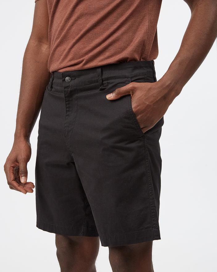 Tentree Men's Twill Latitude Shorts in Meteorite Black-The Trendy Walrus