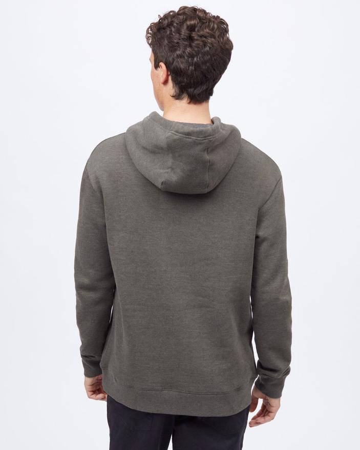 Tentree Sawyer Oversized Hoodie in Black Olive Green Heather-The Trendy Walrus