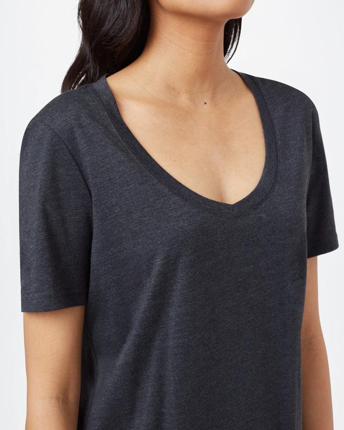 Tentree Treeblend V-Neck Tee in Black-The Trendy Walrus