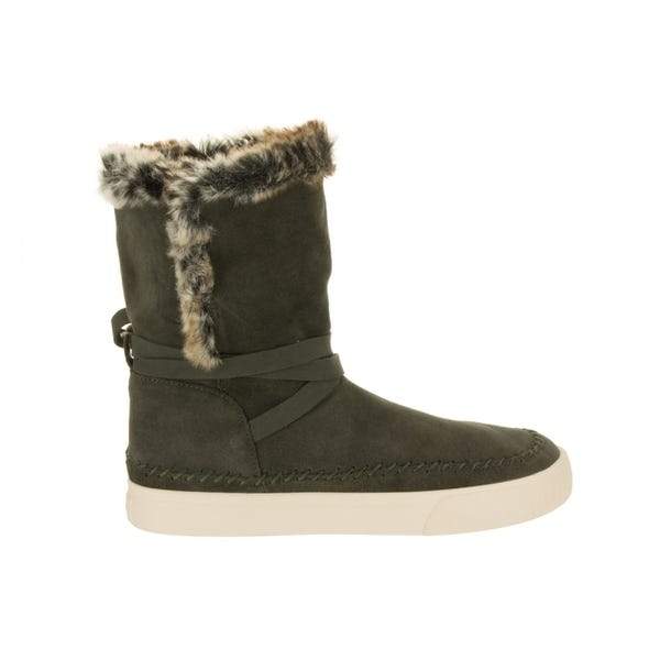 Toms Forest Green Suede Vista Boots-The Trendy Walrus