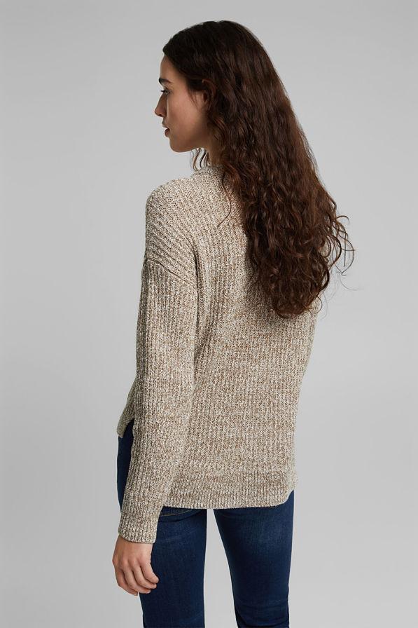 Esprit Cotton Blend Rib Sweater in Camel-The Trendy Walrus