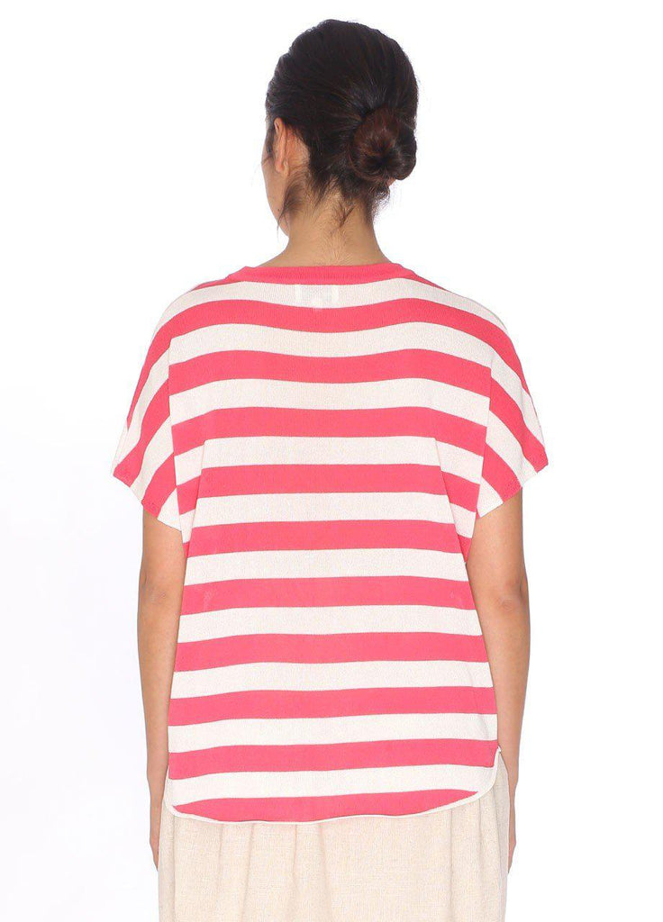 Pepaloves Stripe Sweater in Pink-The Trendy Walrus